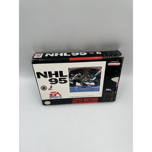 NHL 95 - Super Nintendo SNES - Complete - TESTED - Authentic - Picture 3 of 10